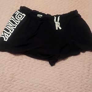 Size large black shorts by PINK